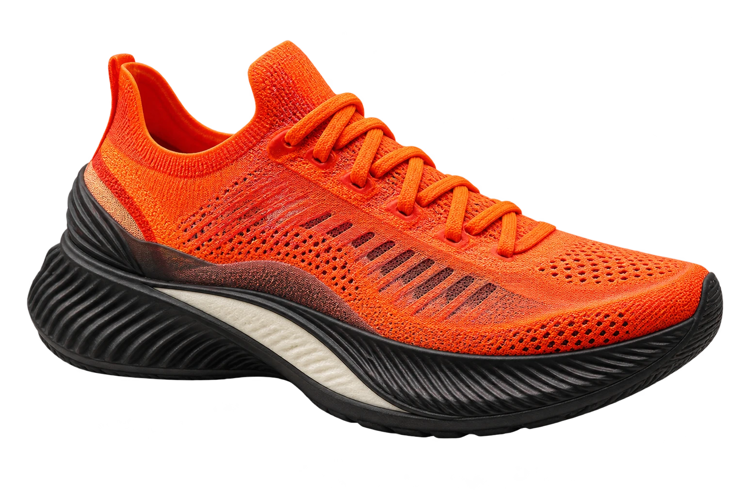 Original orange technical running shoe
