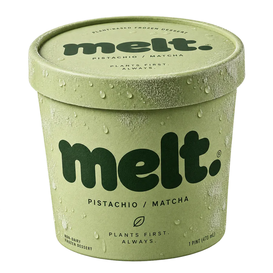 MELT Pistachio Matcha frozen dessert tub